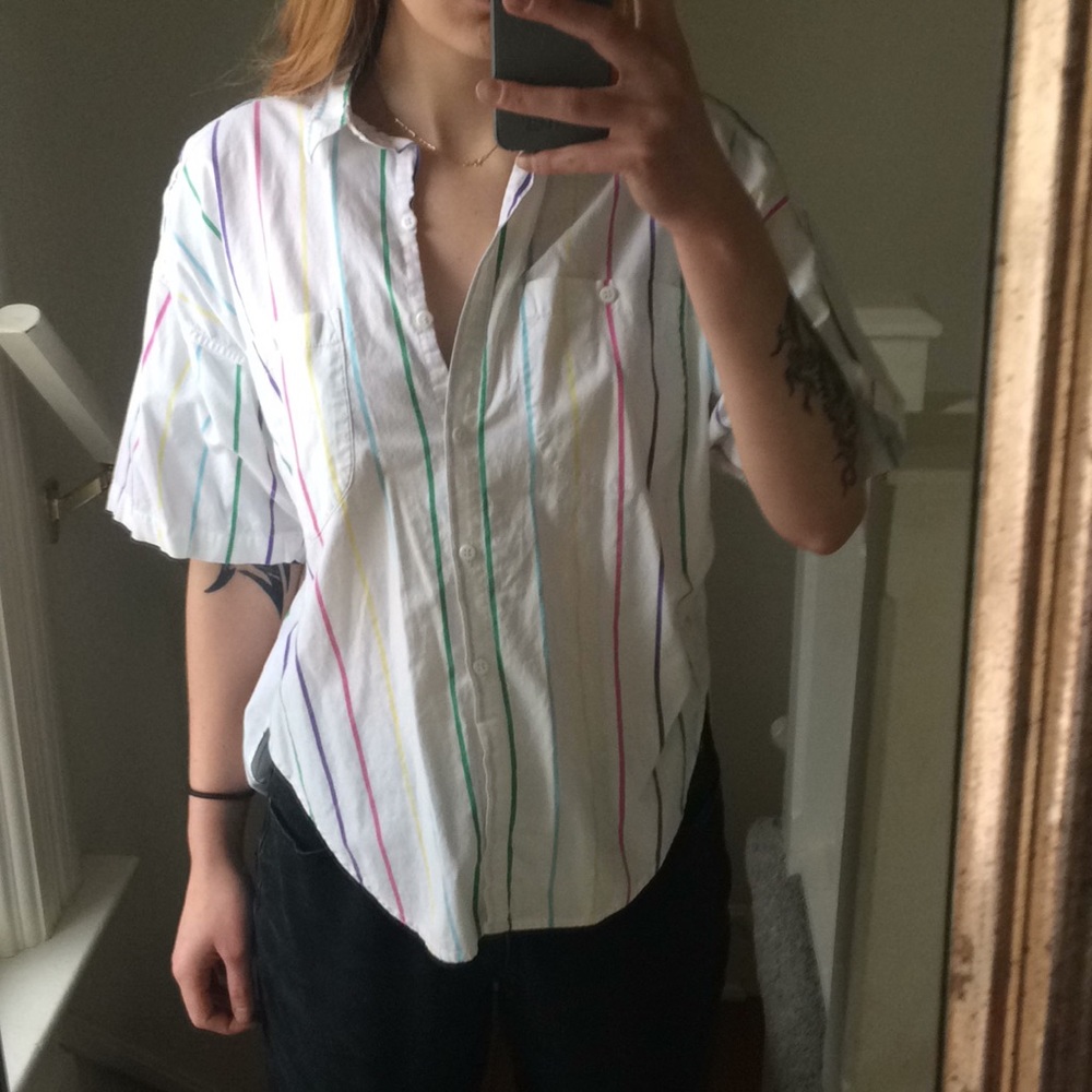 Candy Striped Button Down - image 2